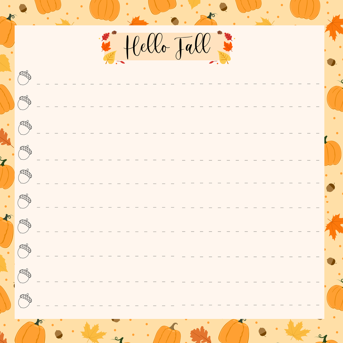 Cozy Autumn Notes