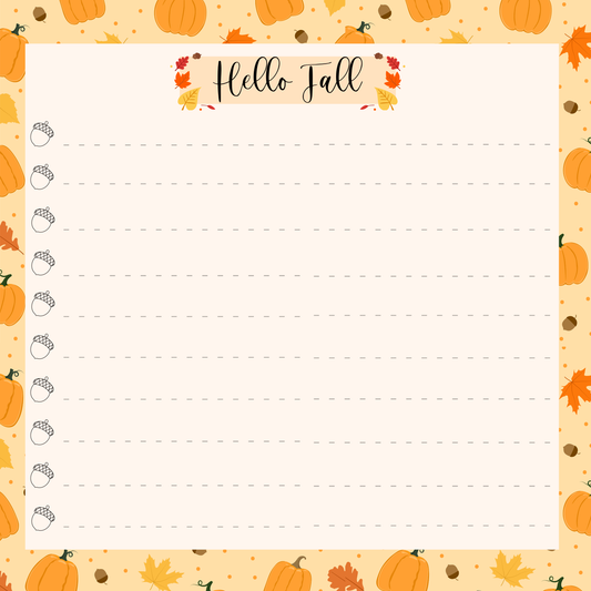 Cozy Autumn Notes
