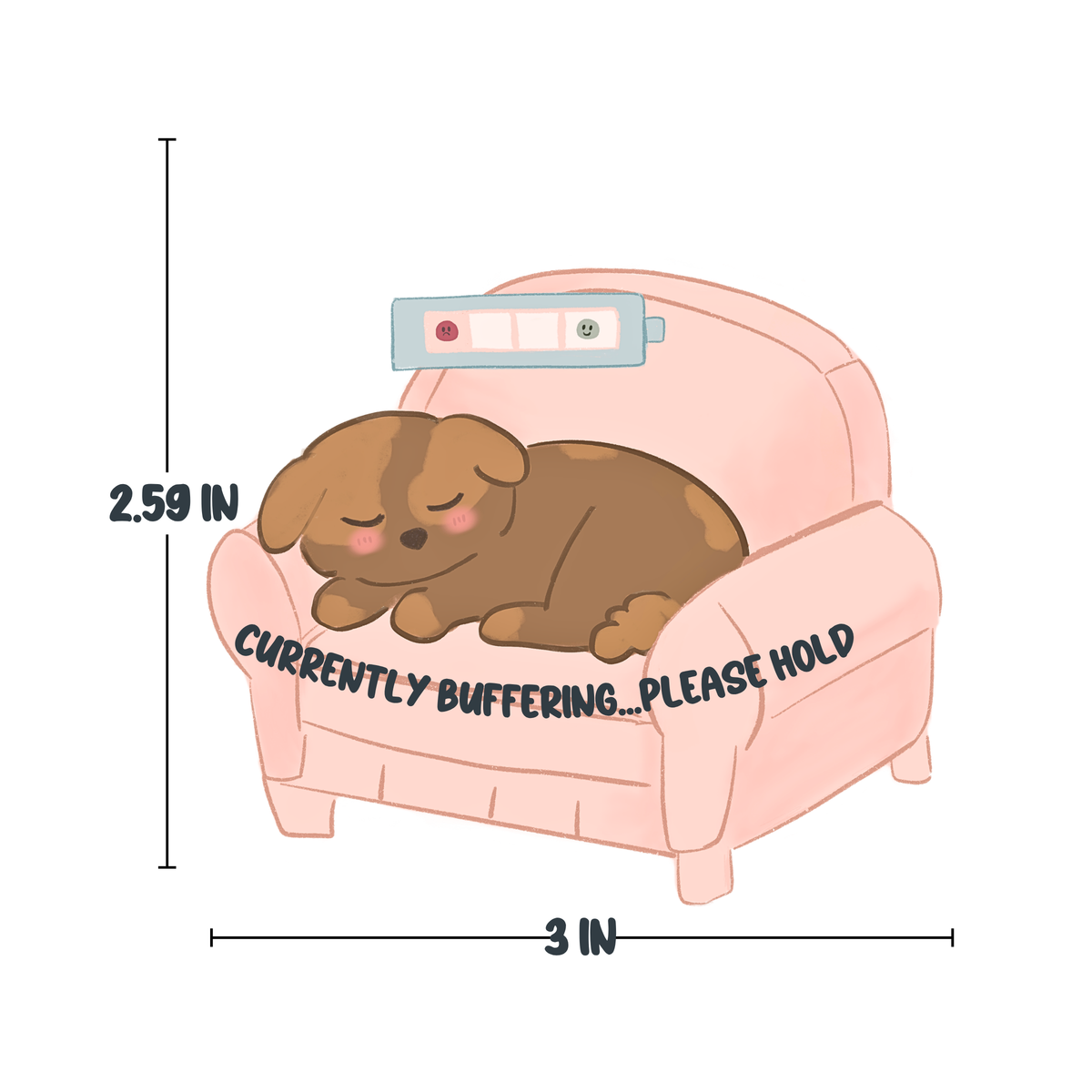Cozy Self-Care Dog Die-Cut Stickers