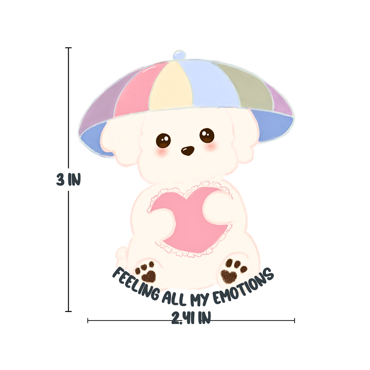 Cozy Self-Care Dog Die-Cut Stickers
