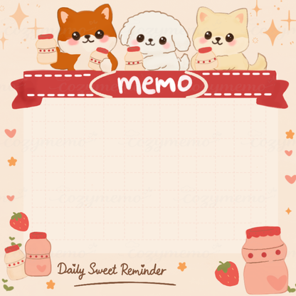 Daily Sweet Reminder Yogurt Memo Pad