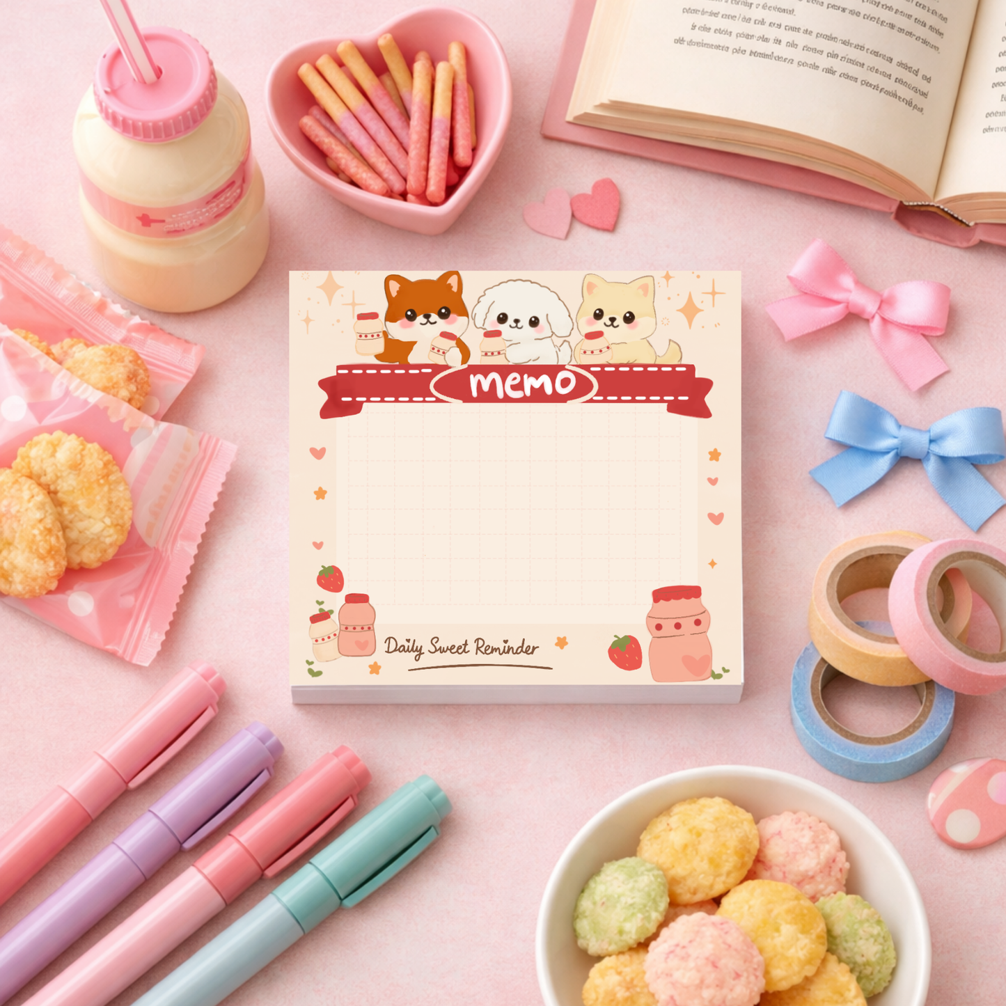 Daily Sweet Reminder Yogurt Memo Pad